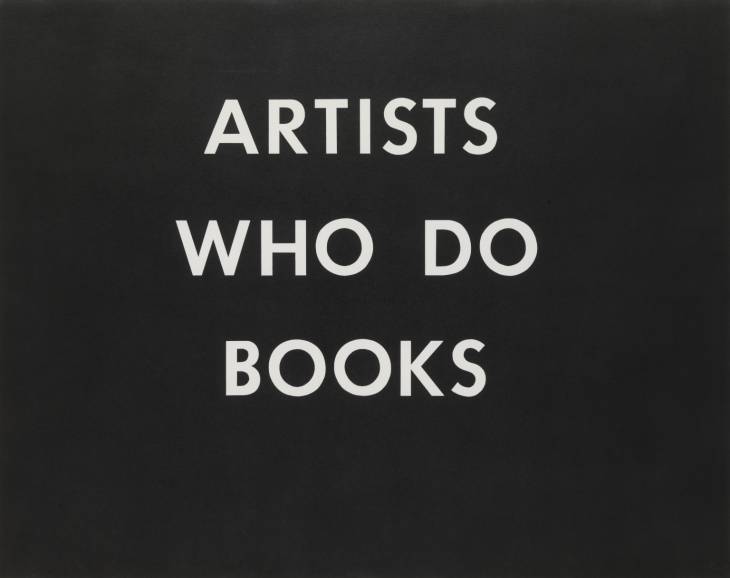 ARTISTS WHO DO BOOKS 1976 by Edward Ruscha born 1937